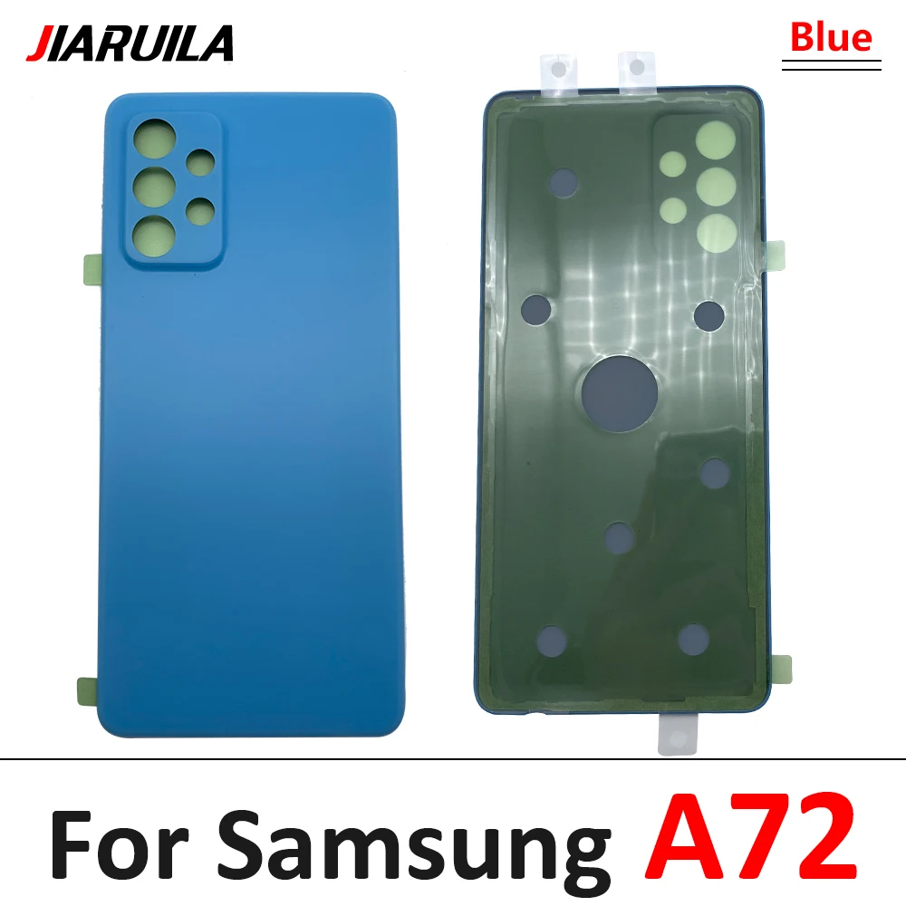 NEW Battery Back Cover Rear Door Replacement Parts Housing Case With Ahesive Sticke For Samsung A52 A525 A525F / A72 A725 A725Fr