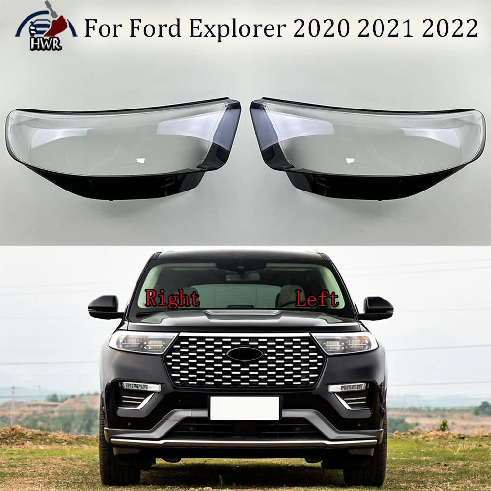 

Headlight Cover Headlamp Shell Transparent Lampshade Case Plexiglass Replace Original Lens For Ford Explorer 2020 2021 2022