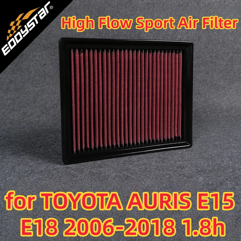 High Flow Sport Air Filter for TOYOTA AURIS E15 E18 2006-2018 1.8h 1.8 Hybrid ZWE150 ZWE186 Washable Racing Intake Filters