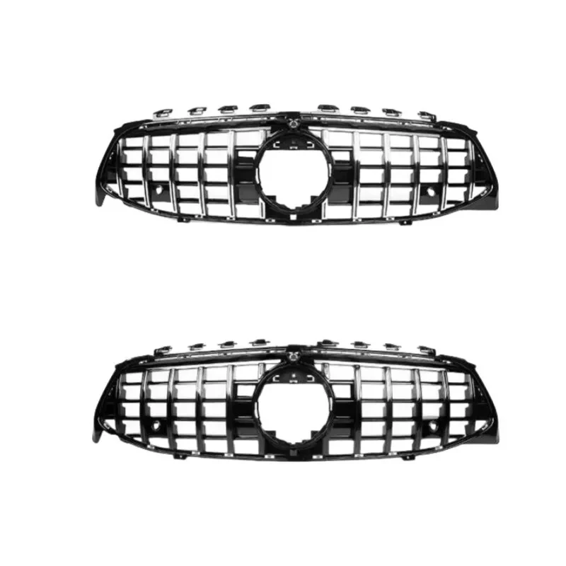 Vorderer Schwarzer Panamerica-Kühlergrill CLA-KLASSE W118 2020 2021 2022 GT-Style Grill