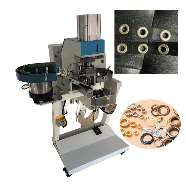 Automatic shoe eyeleting machine Curtain hole and ring punching machine