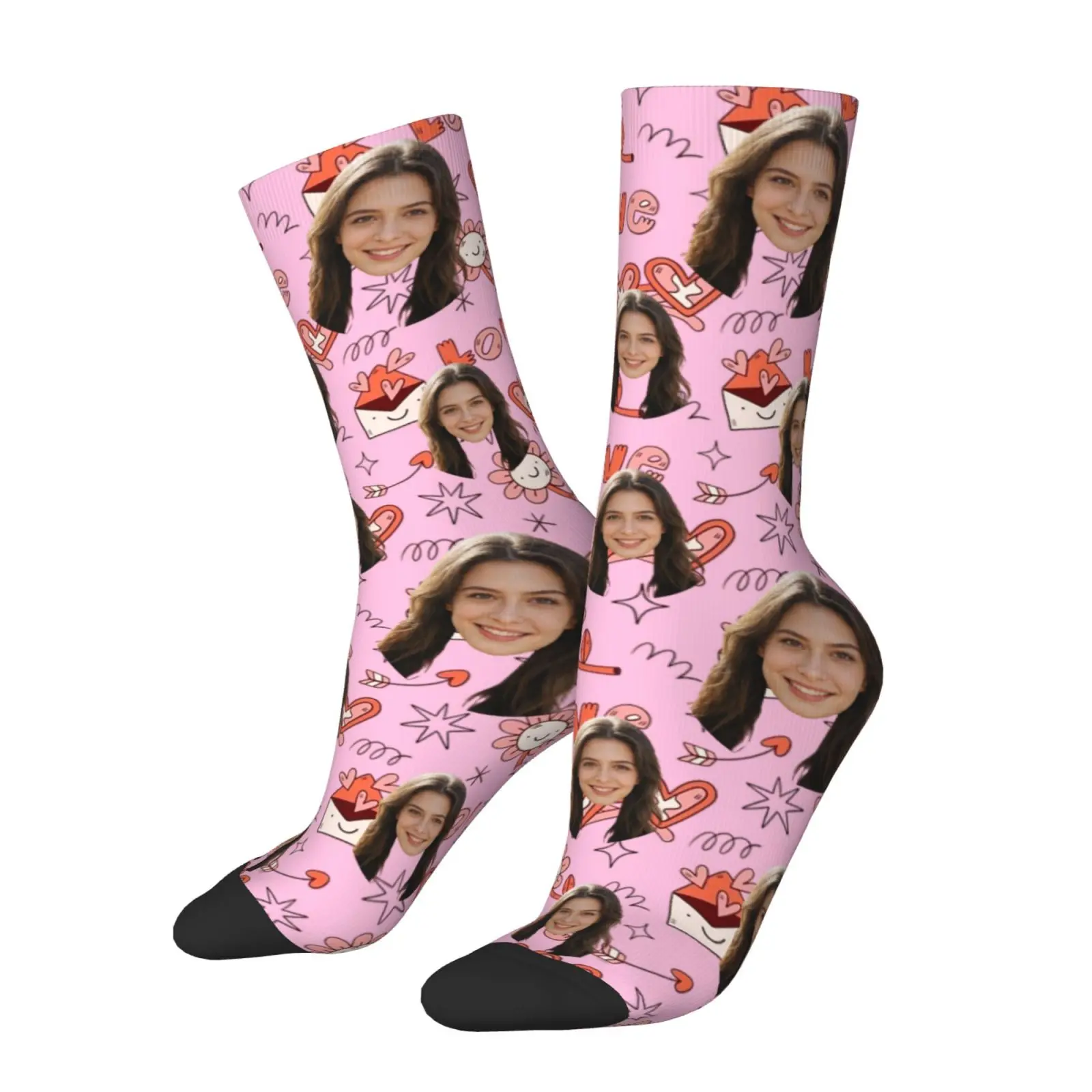 Custom avatar socks for men and women custom photo socks DIY personalized picture socks photo socks personalized gifts view 4
