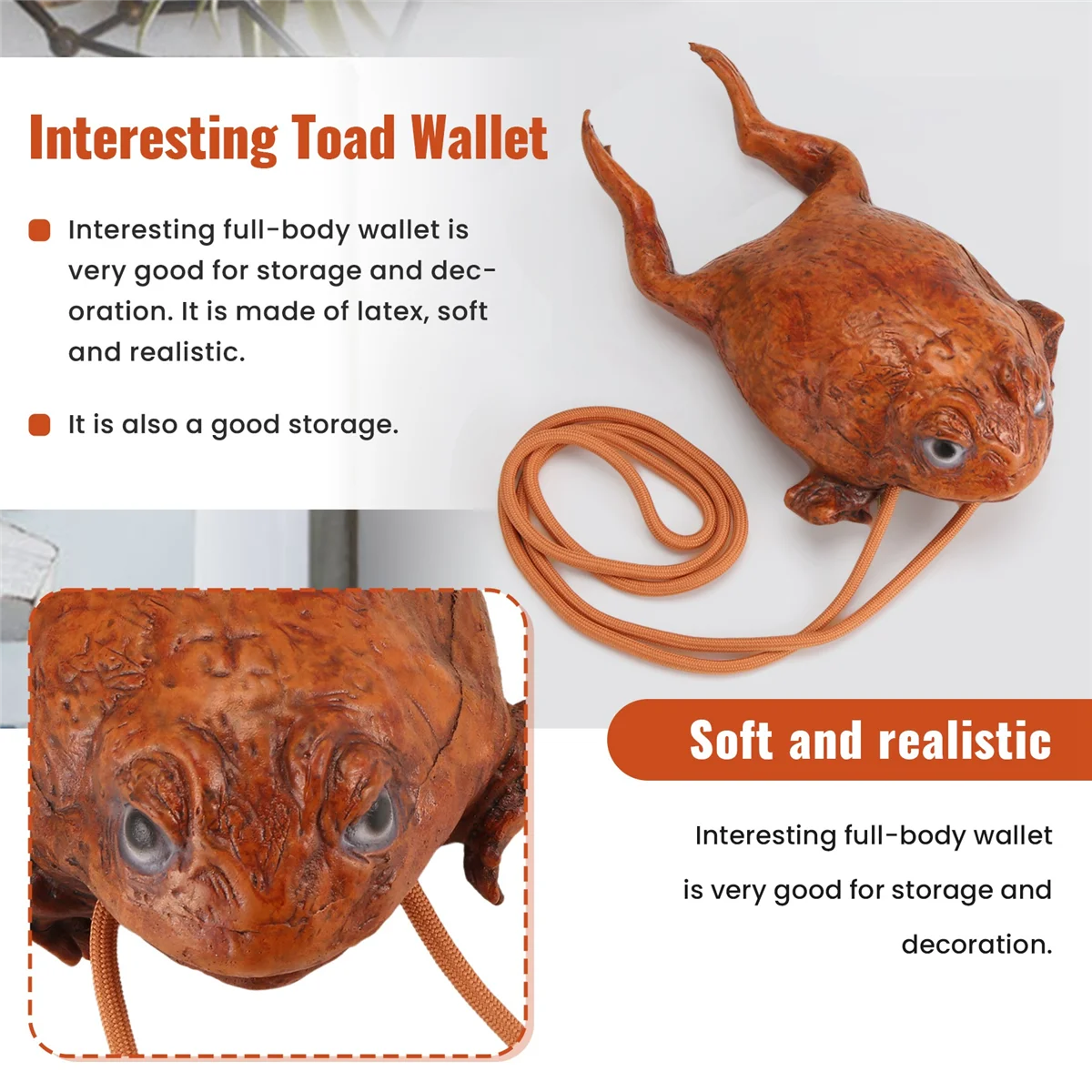 BISM مضحك العلجوم المحفظة الفردية الحيوان عملة الحقيبة واقعية الضفدع المحفظة الفكاهة الديكور تخزين الهدايا محفظة حقيبة يد