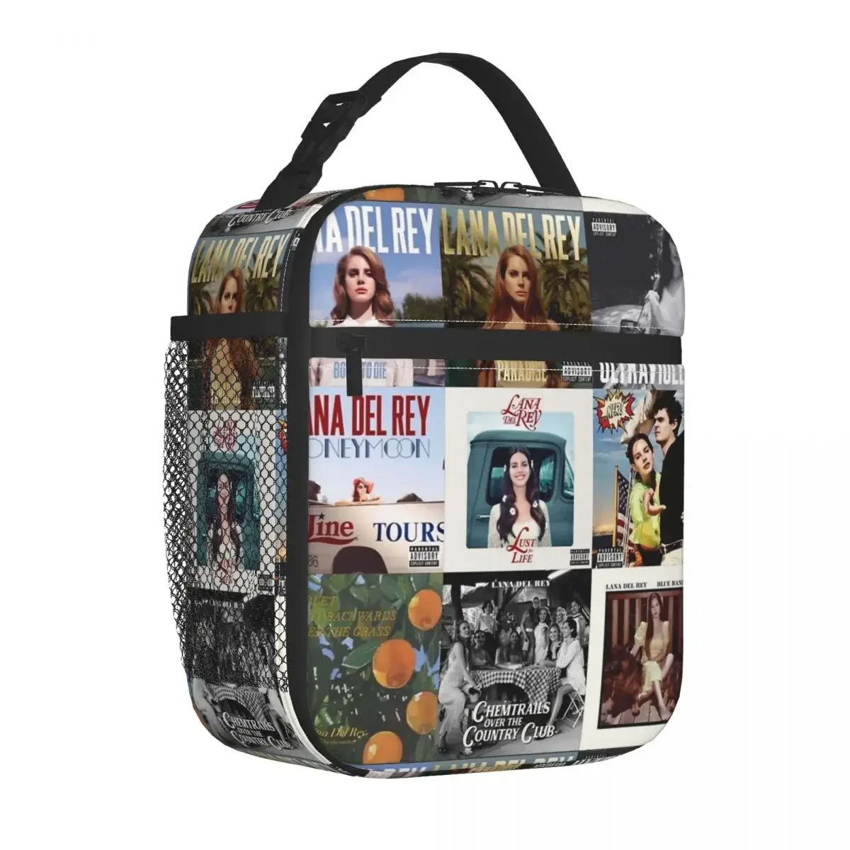 Lana Del Rey Insulated Lunch Bags Thermal Meal Container Large Tote Lunch Box Food Bag Office Outdoor