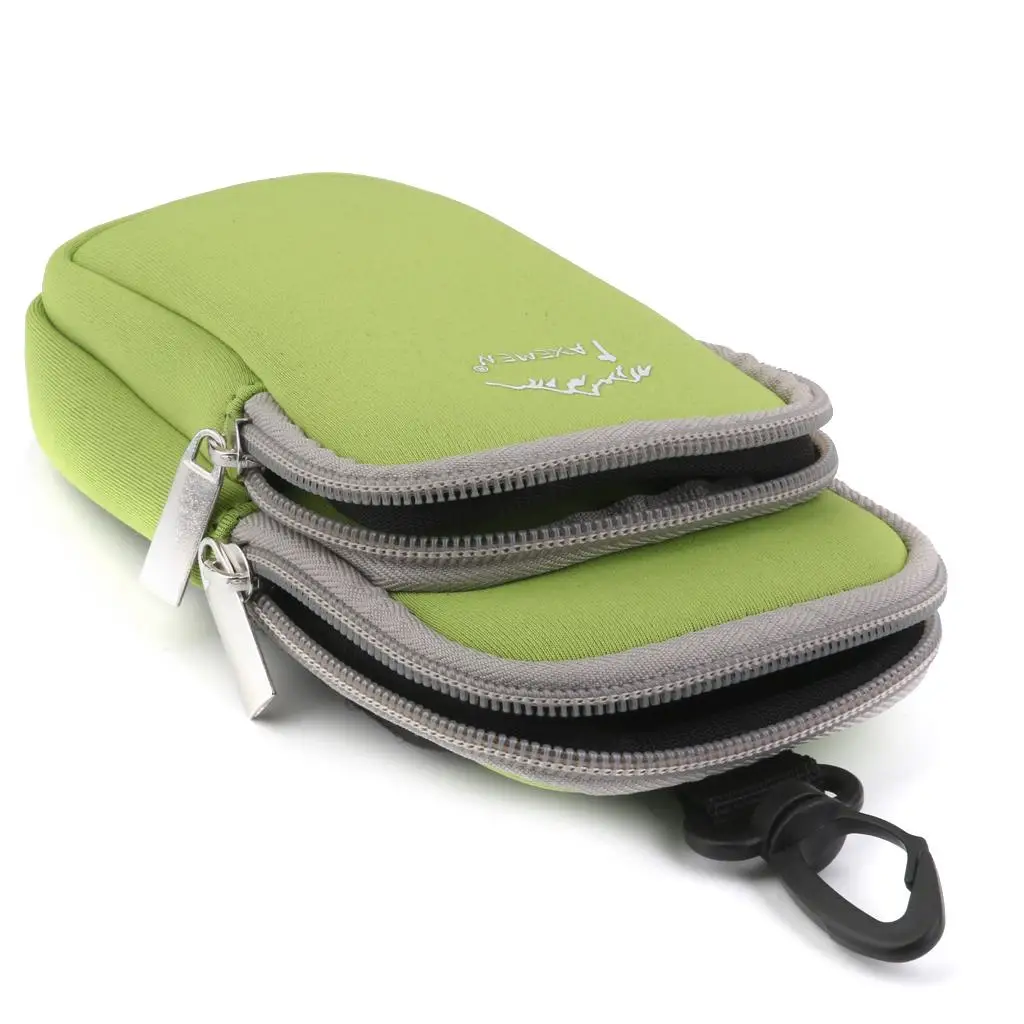 Bolsa de neopreno con bolsillo con cremallera S/L, bolso de hombro para teléfono, funda para tarjetas de crédito para senderismo, escalada, Camping, surf, Kayak, accesorio de espeleología