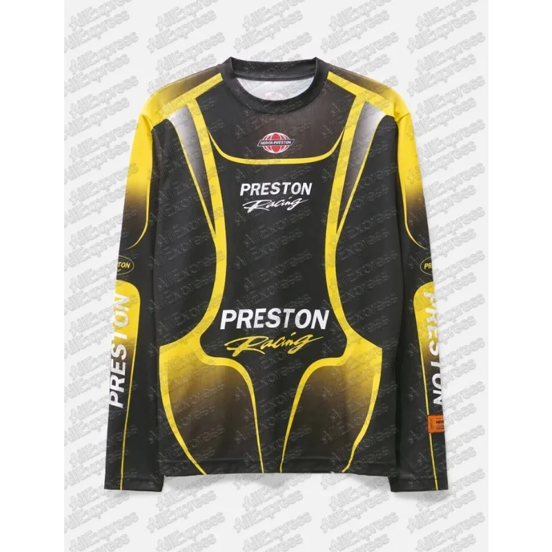 

2025 Summer 3D Printed Motocross Mountain Team Unisex Oversized Long Sleeved Motorcycle Clothing MTB Jersey Breathable Fast Dry