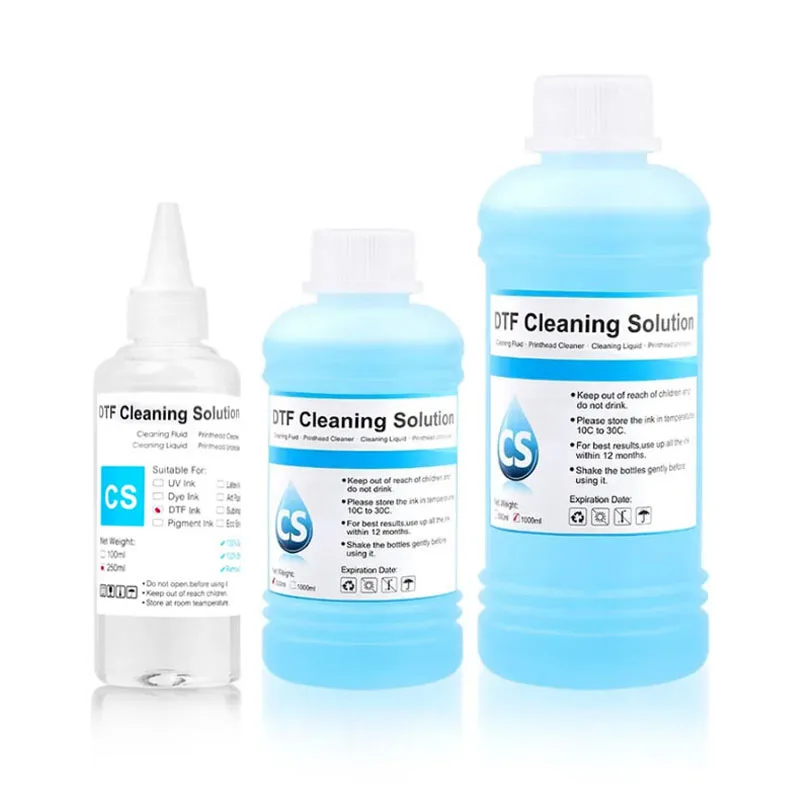DTF Power Cleaner DTF Cleaning Solution Liquid For Direct to Film Printer Printhead Tube Maintenance Kit ( 3 Capacity Options)