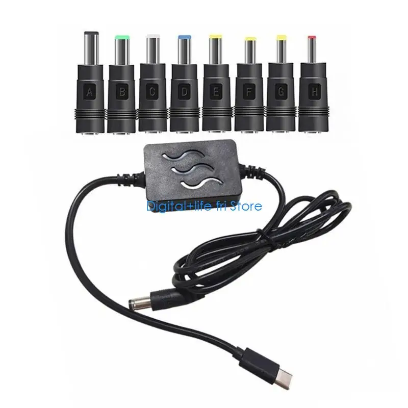 E06D Type C DC24V Charging Cable Multiple Connectors PD20V-24V for Efficient Power Supply to Multiple Devices