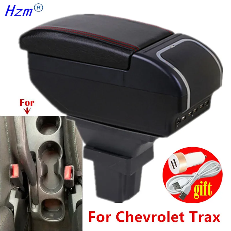 Caja de almacenamiento reposabrazos de coche para Chevrolet Trax caja de reposabrazos para Chevrolet Trax rastreador accesorios de coche 2015 2016 2017 2018 2019