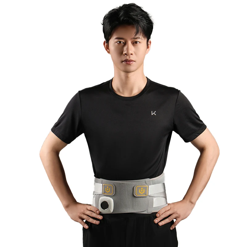 

Электрический массажер для талии, съемный поддерживающий пояс с подогревом живота для движения, вибрационный массажный пояс для домашнего использования