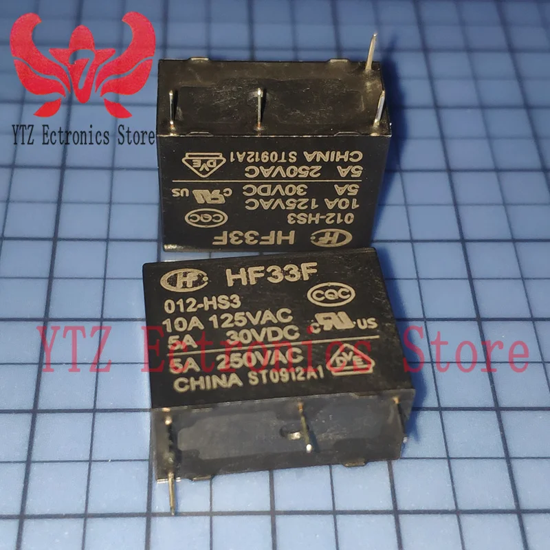 Free Shipping 10PCS Relay DC 5V 12 24V HF / JZC-33F -005 012 024 -HS3 -ZS3 HF33F-012-HS3 HF33F-024-ZS3 HF33F-005-HSL3 100%New