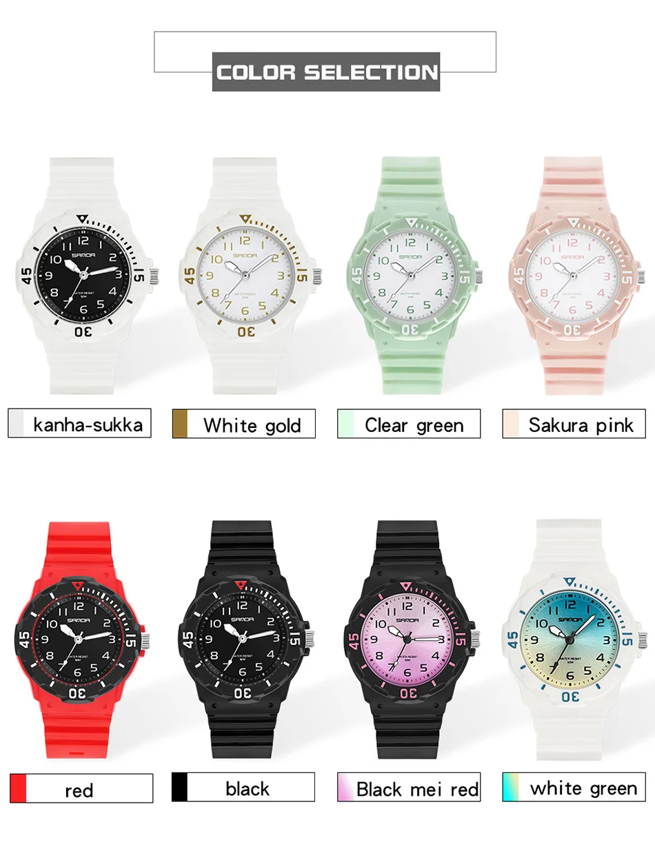 SANDA 6011 Fashion Trend Ladies Watch 2024 New Casual Womens Clock Luminous Hands Waterproof Wristwatches Mujer Quartz Reloj