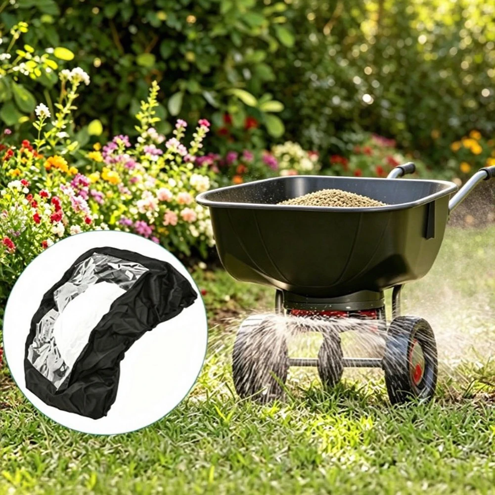 Water Resistant Broadcast Spreader Cover 36x43 cm for For uv Resistant Windproof Lawn Fertilizer Spreader Protection
