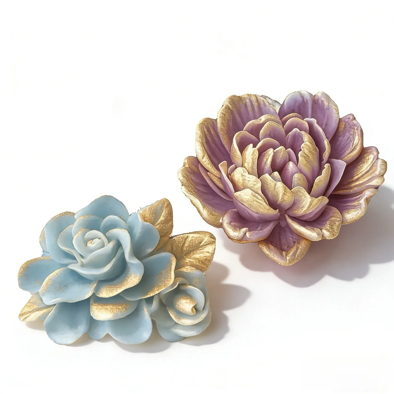 Molde de silicona Gardenia en forma de corazón 3D de 2 piezas, molde de silicona para flores reutilizable de alta calidad - Diseño de pétalos exquisito, adecuado para la fabricación de joyas, artesanías con jabón y cera, decoración del hogar - Regalo ideal para el día de San Valentín, el día de la madre, cumpleaños, accesorios hechos a mano y creaciones artesanales finas