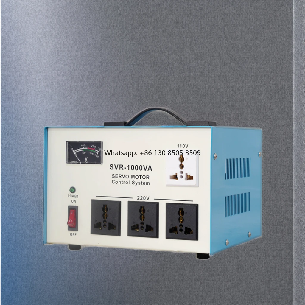 Hight Quality Single Phase 1000va 1500va 3000va 220v Servo Motor Avr Time Delay Automatic Voltage Regulator Stabilizer