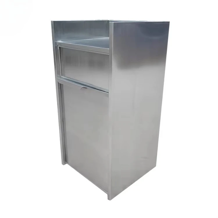 xx-Wholesale Hot Style Outdoor Stainless Steel Garbage Powder Coated Street Waste Recycling Bin*