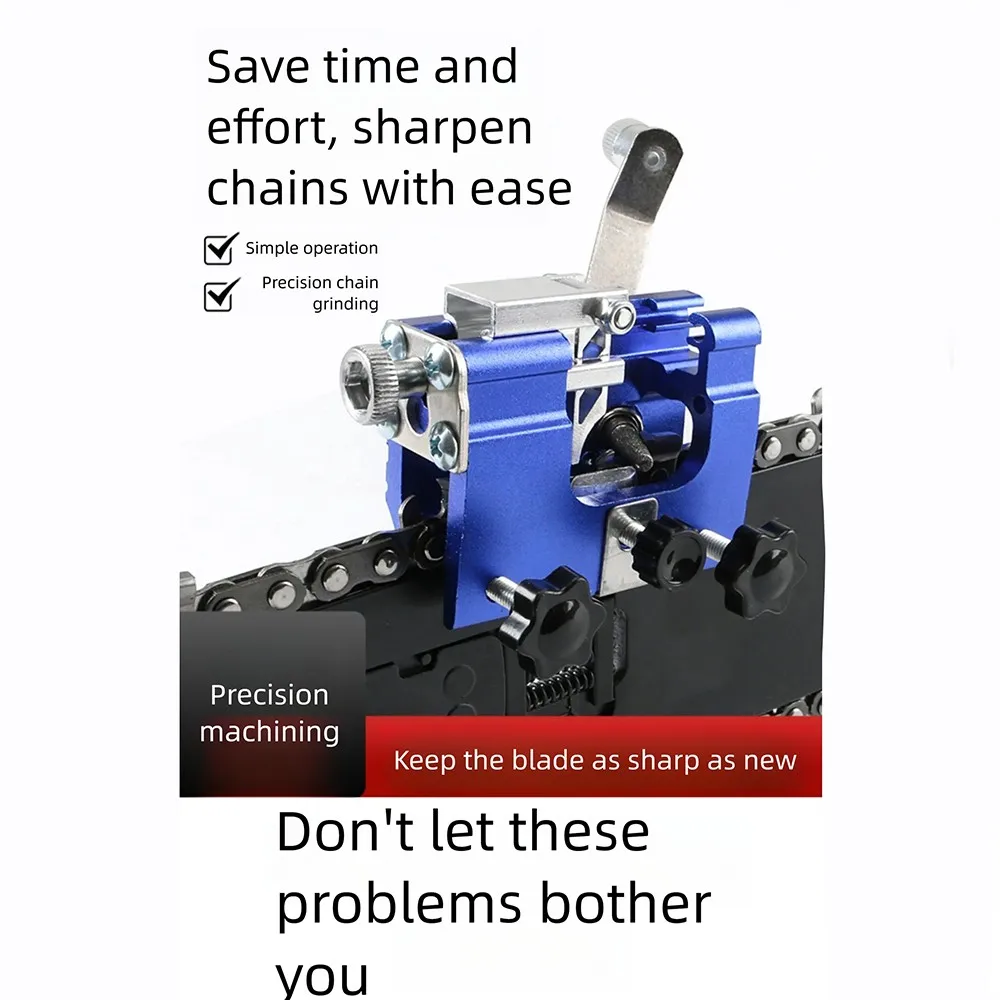 Chainsaw Sharpener Jig Fast Chainsaw Sharpener Kit Woodworking sharpening stone Portable Hand Crank Chain Saw Sharpener Tool