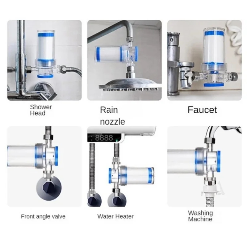 Waschmaschine Wasserfilterkartusche Luftreiniger Filterkartusche PP Baumwolle Vorfilter Warmwasserbereiter Wasserhahn Duschfilter für Zuhause