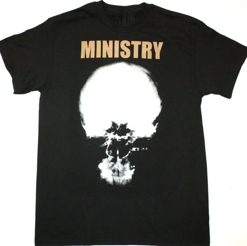 

Vintage Ministry Music Band Heavy Cotton S-5XL Unisex Black Shirt LL160