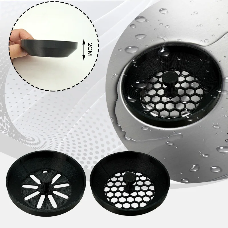 

1Pcs Sink Hole Cover Kitchen Bathroom Sink Filter Recyclable Plastic Tools Safe Material Portable Household Compact