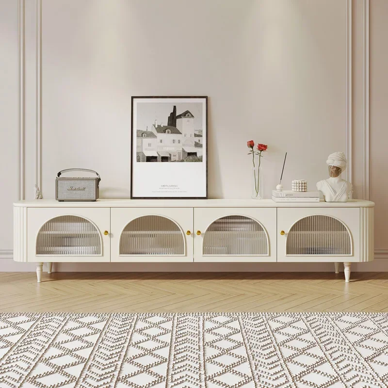 منظم حديث حامل تلفاز مصمم إسكندنافي فاخر كريمي طاولة تلفاز خزائن غرفة المعيشة Suporte Para Tv أثاث قاعة المدخل #3