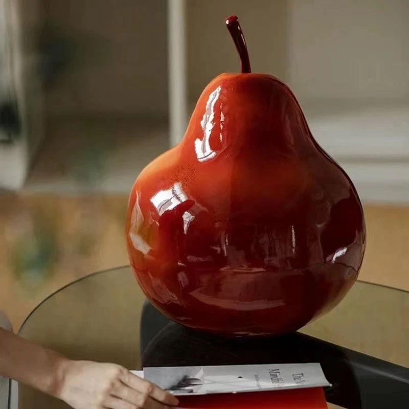 

New Medieval Style Ornament Art Pear Home Decoration High-end Sculpture Fiberglass Crafts