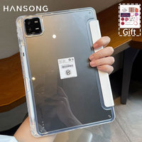 For Mi Pad Case for Xiaomi Mi Pad 5 & 5 Pro 11 inch HD Transparent Case for Mi Pad 6 & 6 Pro 11 inch with Awake / Sleep Cover