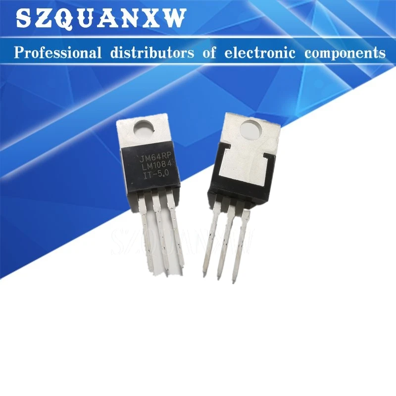 

10PCS LM1084 LM1084IT-ADJ LM1084IT-5.0 LM1084IT-3.3 LM1084IT-12 LM1084IT ADJ 5V 3V 12V TO-220