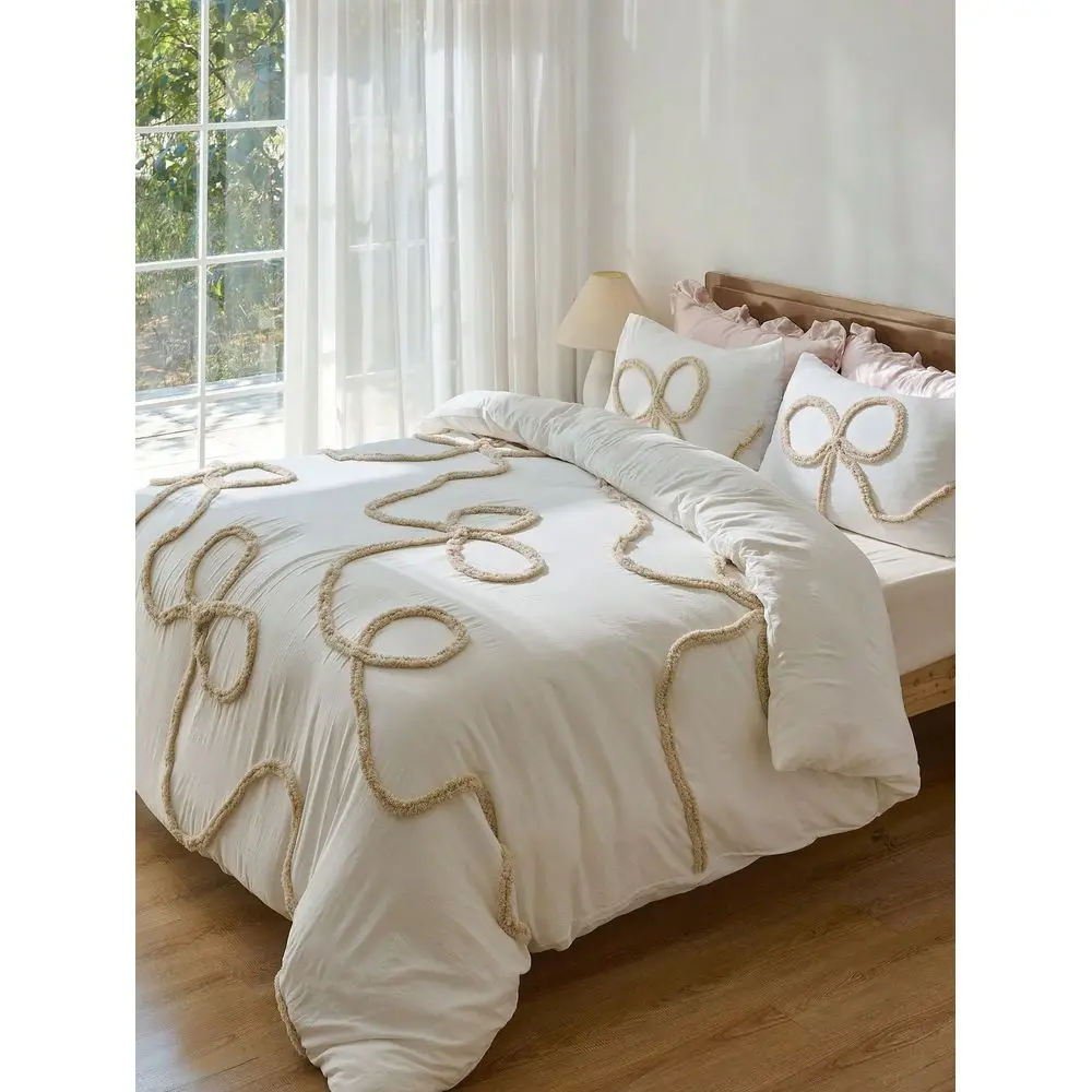 

Comfortable 3pcs Floral Embroidered Duvet Cover Set, Breathable 100 Polyester, AllSeason Zipper Closure, Machine Washable, Twin