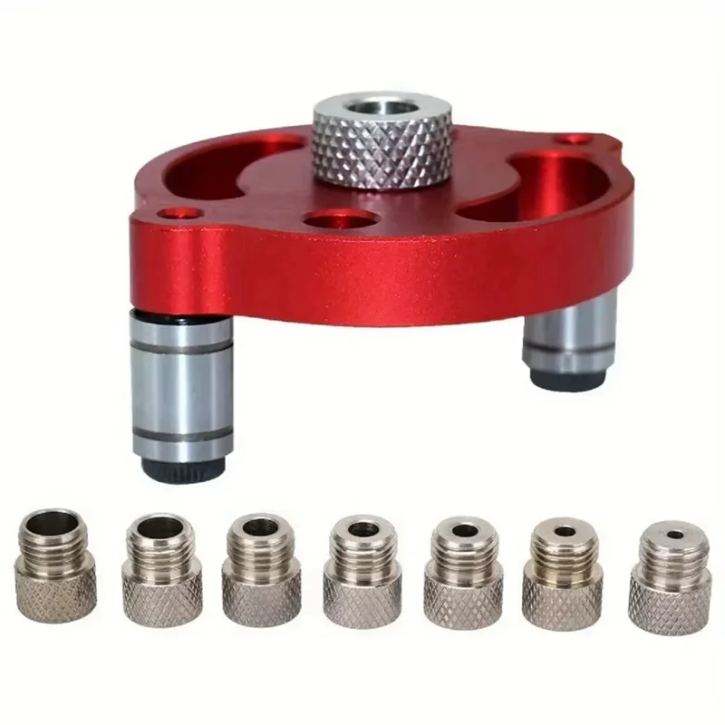 

YLS-Self-Centering Dowel Jig Aluminum Vertical Positioning Punch Woodworking Positioning Tools Woodworking Straight Hole Opener