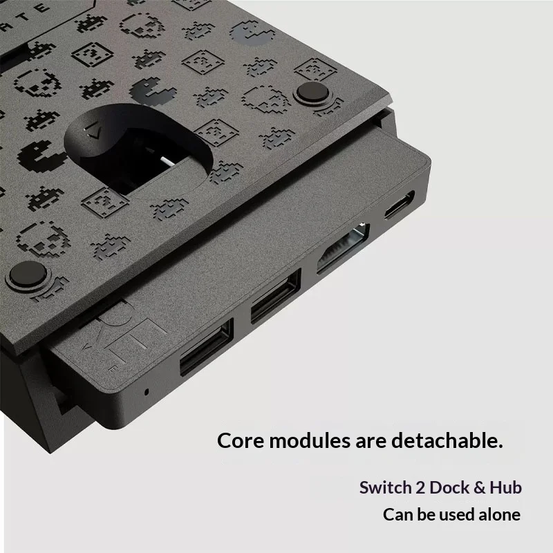 Savage Raven by Skull & Co. Jumpgate Dock Modular Docking Station for Switch 2 Switch OLED USB‑C HDMI USB Hub Portable Stand