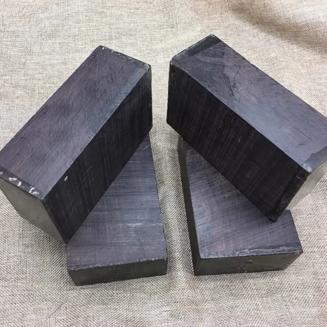 35x4x3cm Large Black Ebony Solid Wood Lumber Blanks Natural Log Scrap DIY Carving Material for Erhu Parts, Bracelet, Gourd, Seal