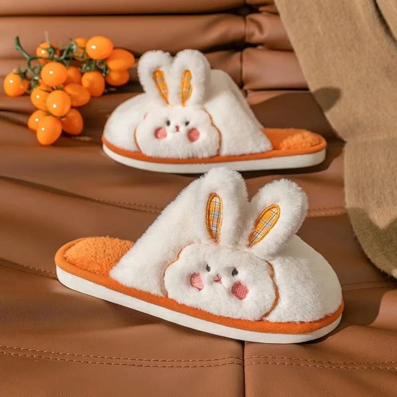 

Cute Rabbit Women's Plush Slippers Comfortable Warm Winter Slippers Women Indoor Slippers Light Flat Shoes Women sapato feminino