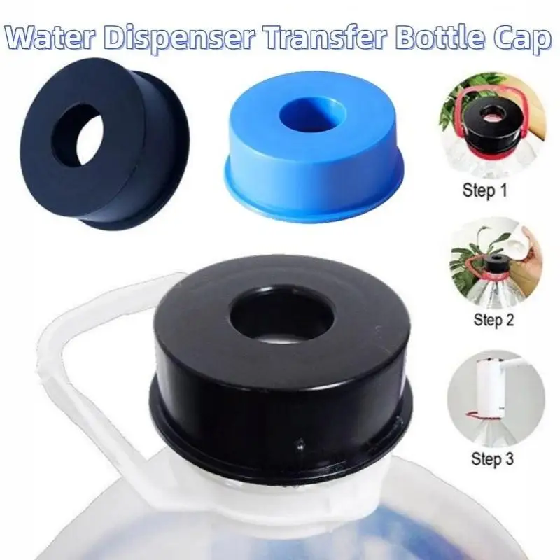 Water Jug Cap Reusable Non Spill Food Grade PP: 5 Pack Replacement Lids Anti Splash