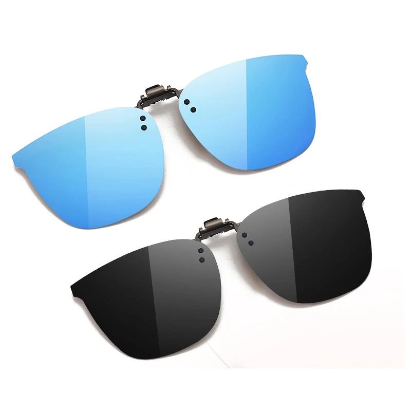 

New Arrival Polarized Flip-up Sunglasses Clips for Myopia glasses, Women Rimless Photochromic Glass Clip-on Sunglass Clip C2250