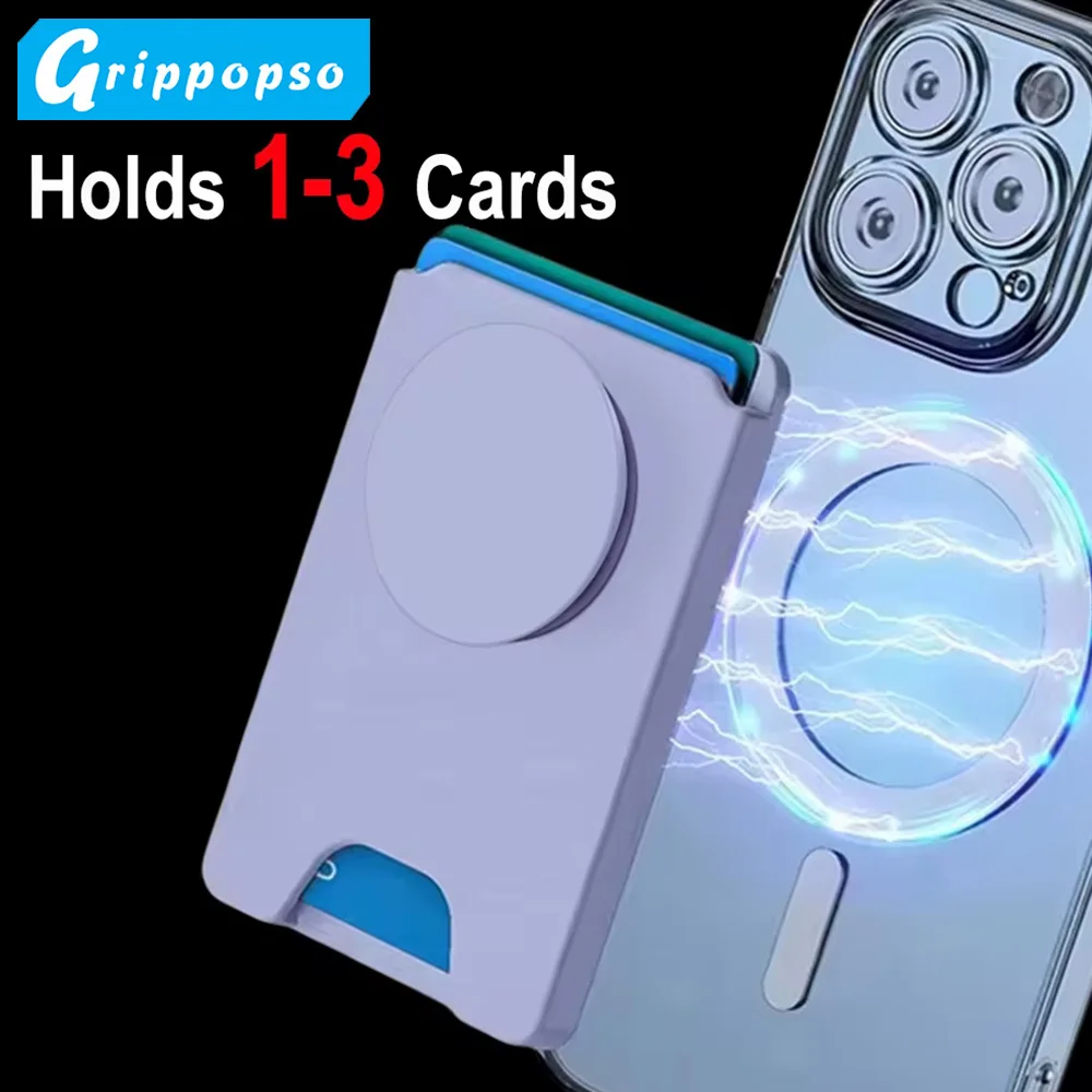 Grippopso Uniwersalne magnetyczne etui na karty telefoniczne z etui na karty telefoniczne Griptok Portfel z gniazdem na telefony Portfel i pierścień magnetyczny