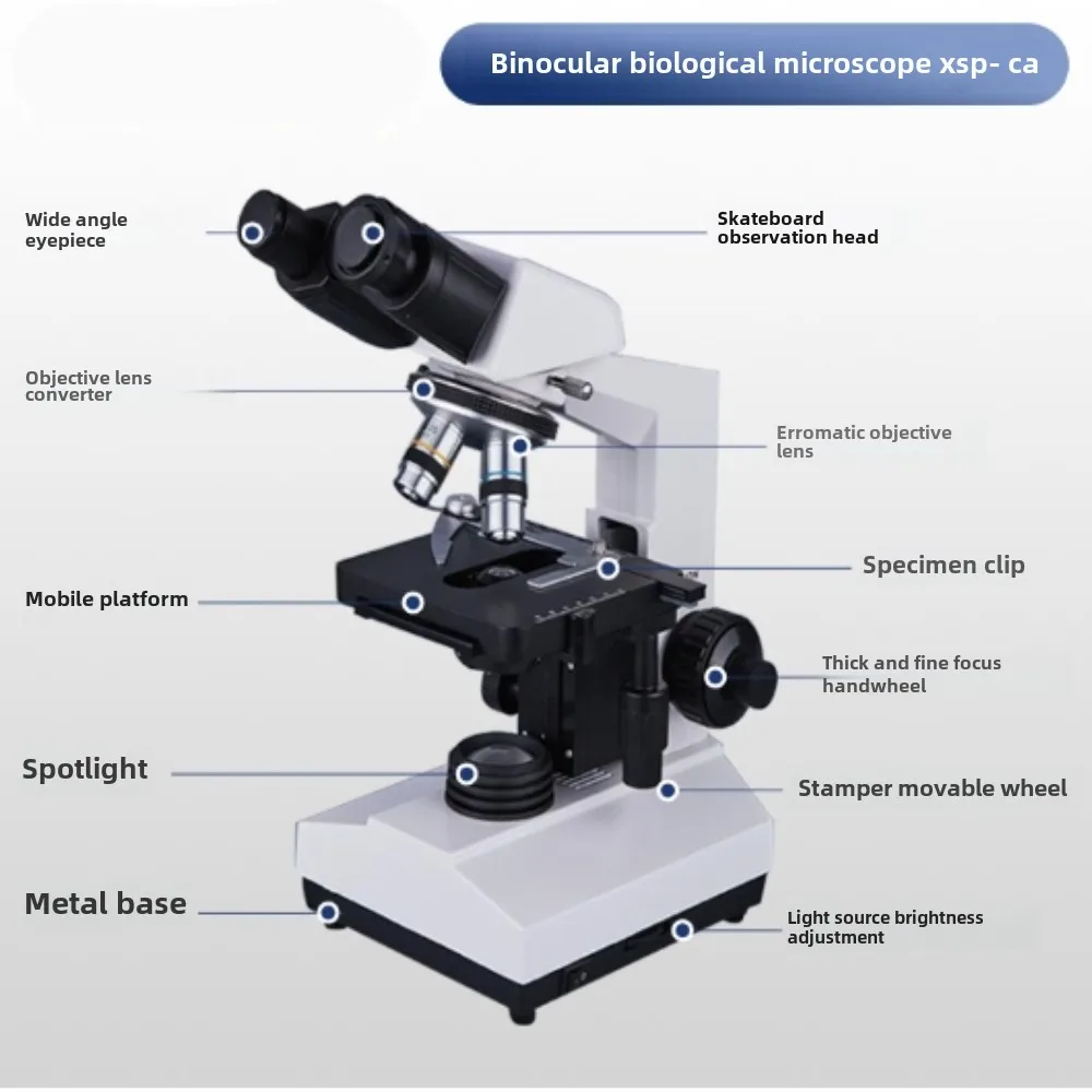 Suitable for XSP-8CA binocular optical biological microscope 1600 times laboratory observation of bacteria