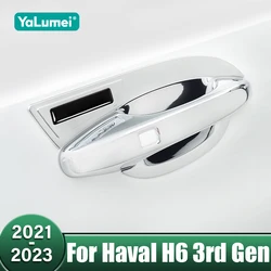 Cubierta embellecedora para manija de puerta exterior de coche, pegatina embellecedora de protección para Haval H6 de tercera generación, 2021, 2022, 2023 GT, DHT-PHEV
