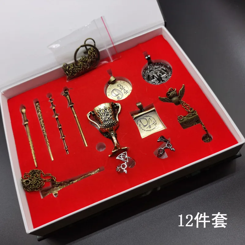 Harries Potters Brooch Figure Magic School Metal Badge Souvenir Pins Hogwarts Gryffindor Slytherin Hufflepuff Anime Gift Toy