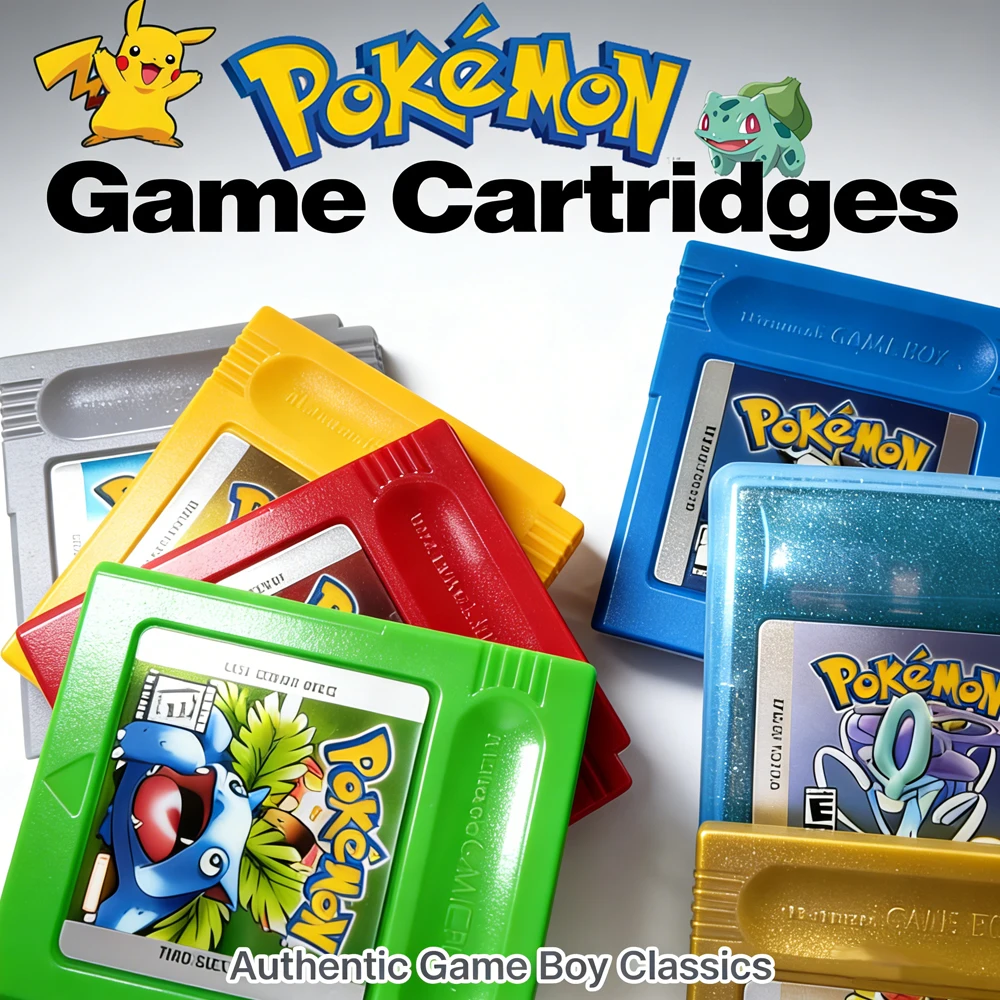 

Игровой картридж Pokemon GBC на 5 языках: Red/Crystal/Blue/Yellow/Gold/Green/Silver