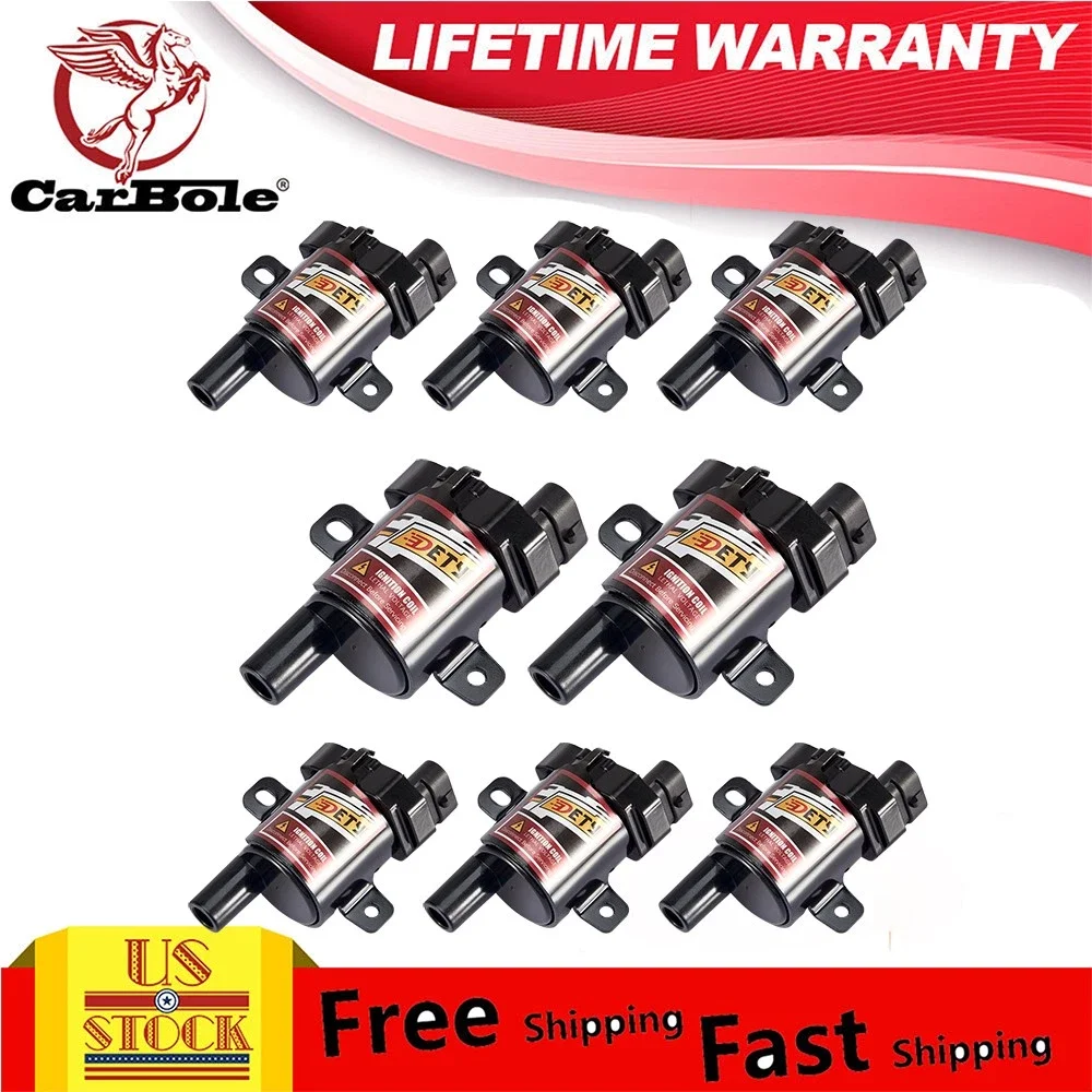 

For 4.8 5.3 6.0L Vortec LS Engine GMC High Performance Ignition Coil Set 8 Pack