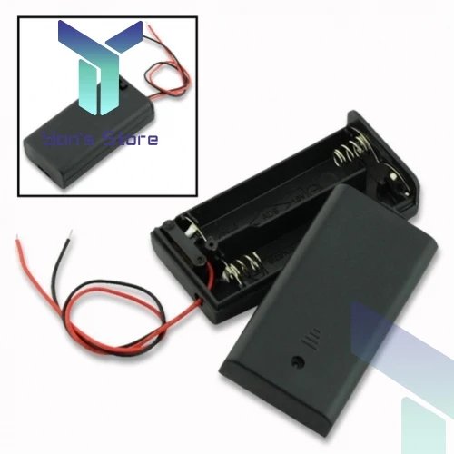 1/2/3/4/6 Slot AA Battery Case AA Battery Box AA Battery Holder Spring Plastic AA DIY Leads With 1 2 3 4 6 Slots Drop shipping