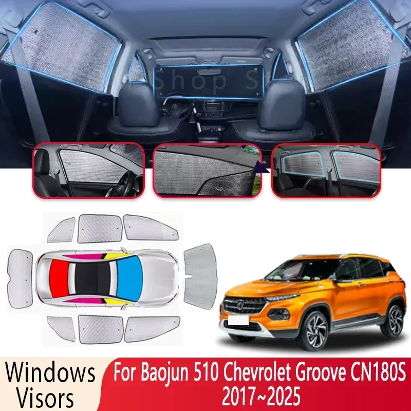 

Sun Shade For Baojun 510 Chevrolet Groove CN180S 2017~2025 Windshield Sunshade Heat Insulation Auto Parts Sun Visor Accessories