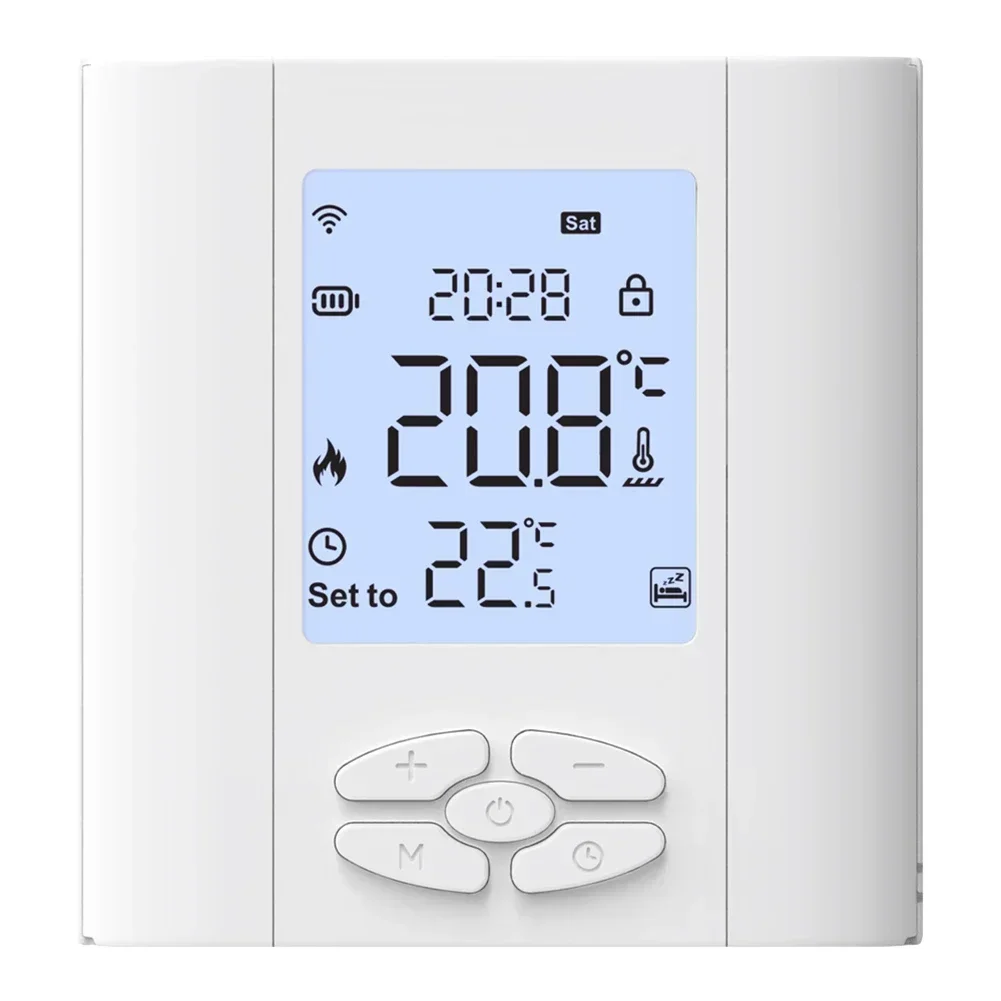 Hands Free and Convenient Control with For Tuya For Zigbee Thermostat for GasBoiler Heating Works with For Alexa