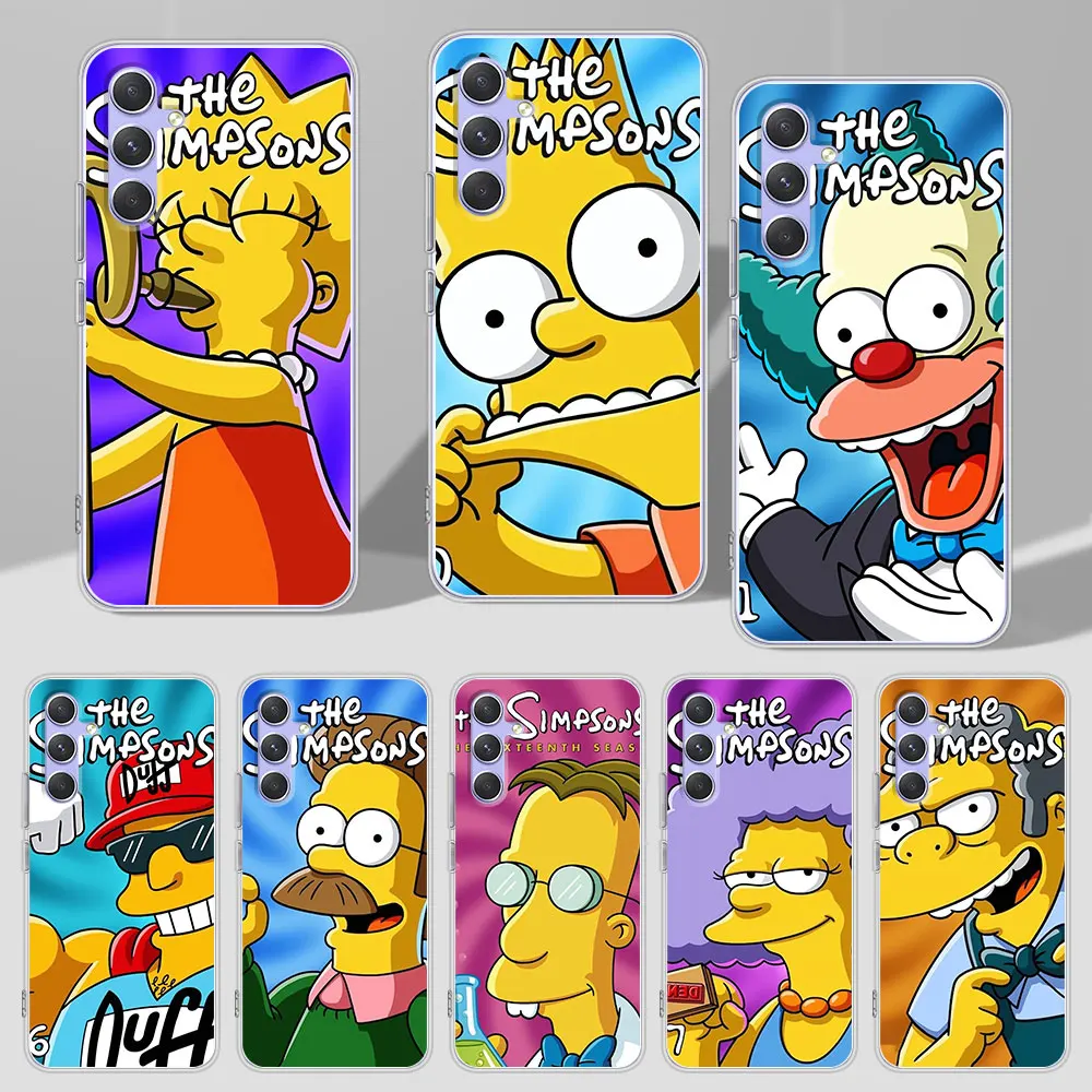 The Simpson Homer Case for Samsung Galaxy A51 A14 A54 A12 A41 A21s A13 A15 A55 A71 A23 A31 A33 A52 A24 A32 Soft TPU Phone Cover