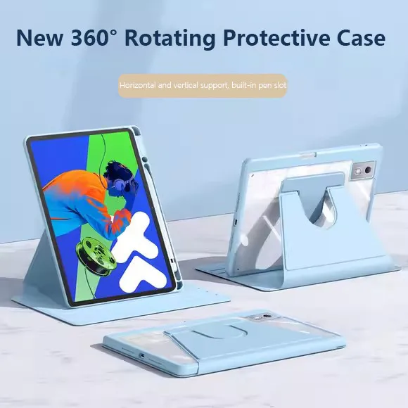 

Чехол для Lenovo Idea Tab Pro 12,7 2025 P12 Plus 12,1 K12 Xiaoxin Pad Pro 12,7 2025 2023 Pad 12,1 Вращающийся акриловый чехол