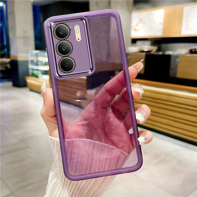 حافظة هاتف لهاتف Realme C75 C75X C71 C73 C67 C65 C63 C61 4G 5G حافظة حماية للكاميرا غطاء ناعم شفاف #3