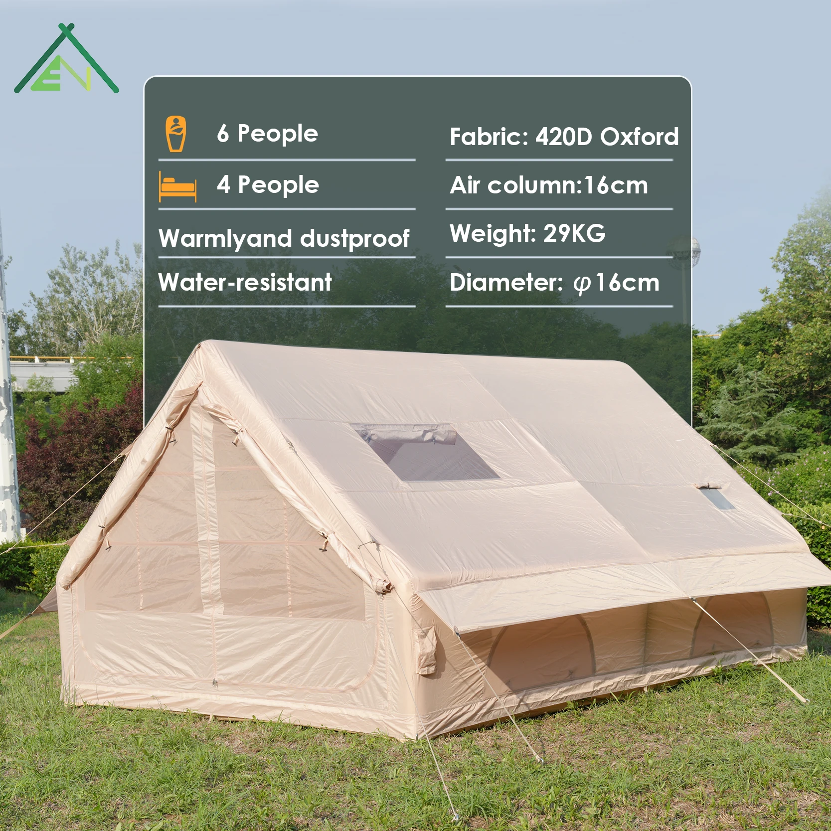 12 metrekare şişme hava çadırı - Outdoor Camping Inflatable Tent incelemesi ve fiyatı