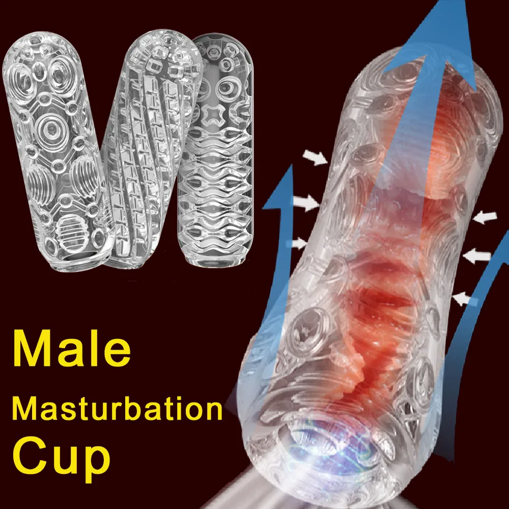 Male Masturbation Cup Men Exercise Penis Massage Ultimate Pocket Pussy Cup Realistic Fits Vagina Sex Toy