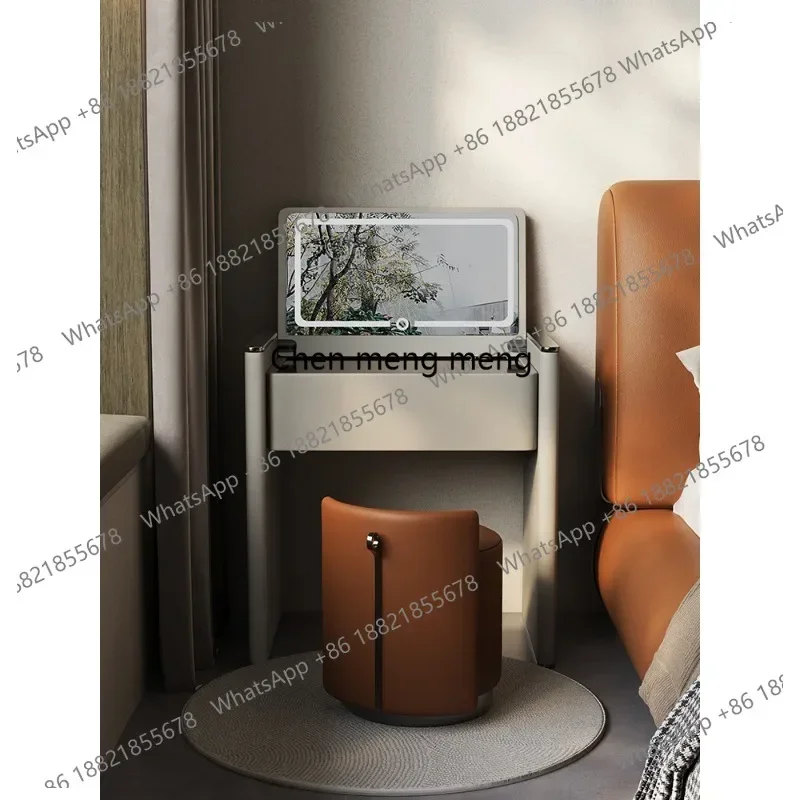 6239 Italian minimalist dresser clamshell mirror lamp bedroom light luxury high-end makeup table